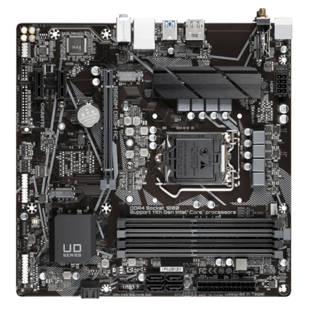 Gigabyte Intel B460M DS3H Ultra Durable Motherboard With 8118 Gaming LAN Anti-Sulfur Resistor & Smart Fan