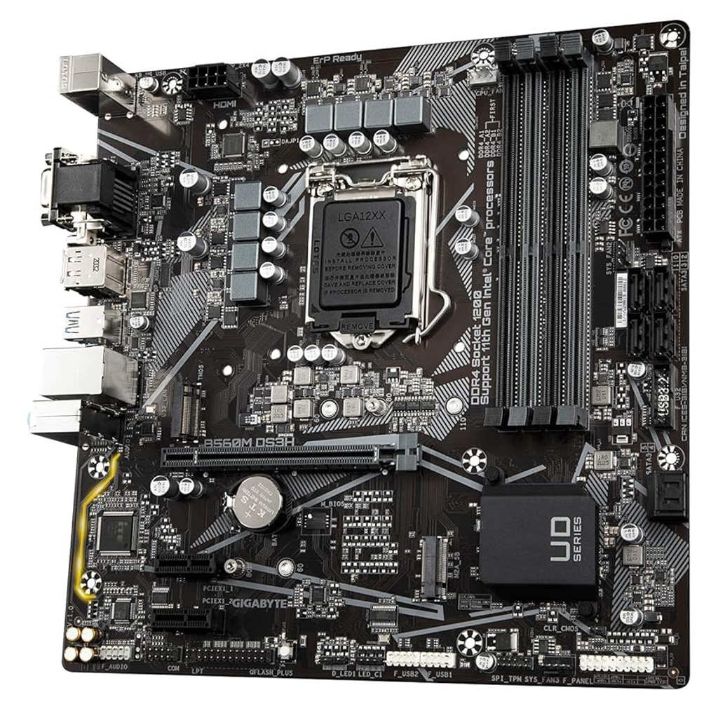 Gigabyte Intel B560M DS3H AC Ultra Durable Motherboard With Direct 6+2 Phases Digital VRM, 8118 Gaming LAN