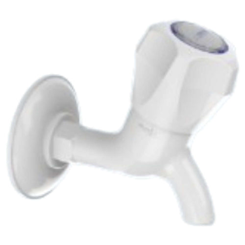 Watertec M Series Bib Tap With Flange White MS-103002 