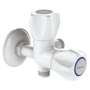 Watertec M Series 2 Way Right Angle Stop Valve White MS-103007 