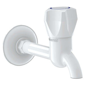 Watertec M Series Long Body Bib Tap 180mm White MS-103009 