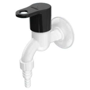 Watertec Flexo Ebony Series Garden Tap Black White EBL-146017 