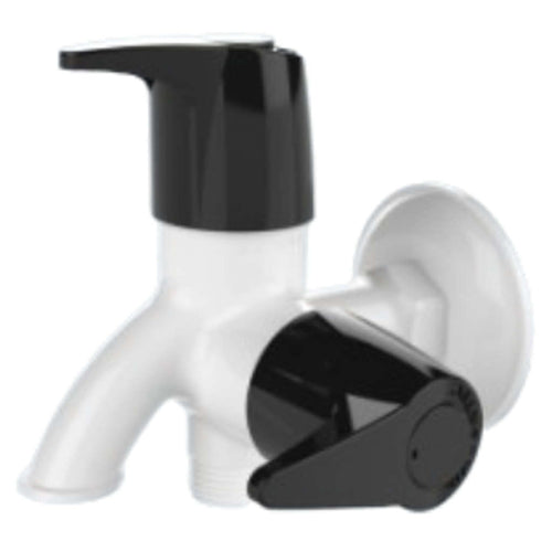 Watertec Flexo Razo Series 2 Way Bib Tap Black White RZ-811004 