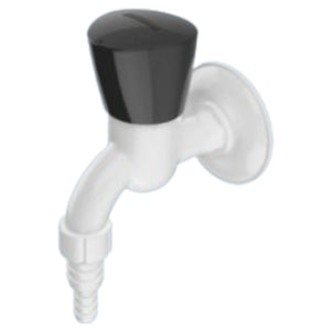 Watertec Flexo Ovlo Series Garden Tap Black White OV-812015 