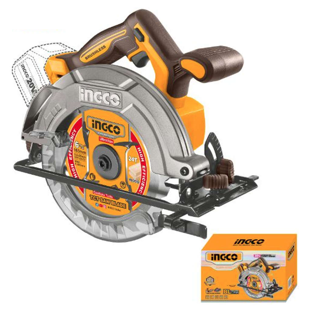 Ingco Cordless Circular Saw 20 V CSLI1652