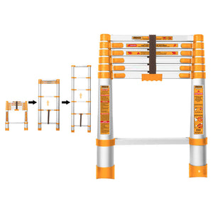 Ingco Telescopic Aluminium Ladder 6 Step HLAD08061 