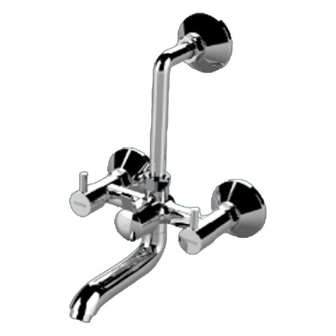 Watertec Time Series Wall Mixer With Long Bend Wall Flange TP14514 