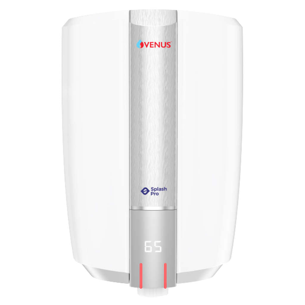 Venus Splash Pro Smart Storage Water Heater 15 Litre White Graphite Silver 15SX 