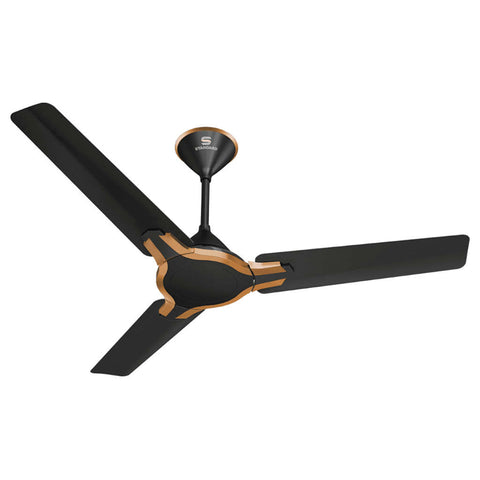 Standard Brisk ES Ceiling Fan 1200mm Metallic Black Lt Copper FSCBK1SMBK48 