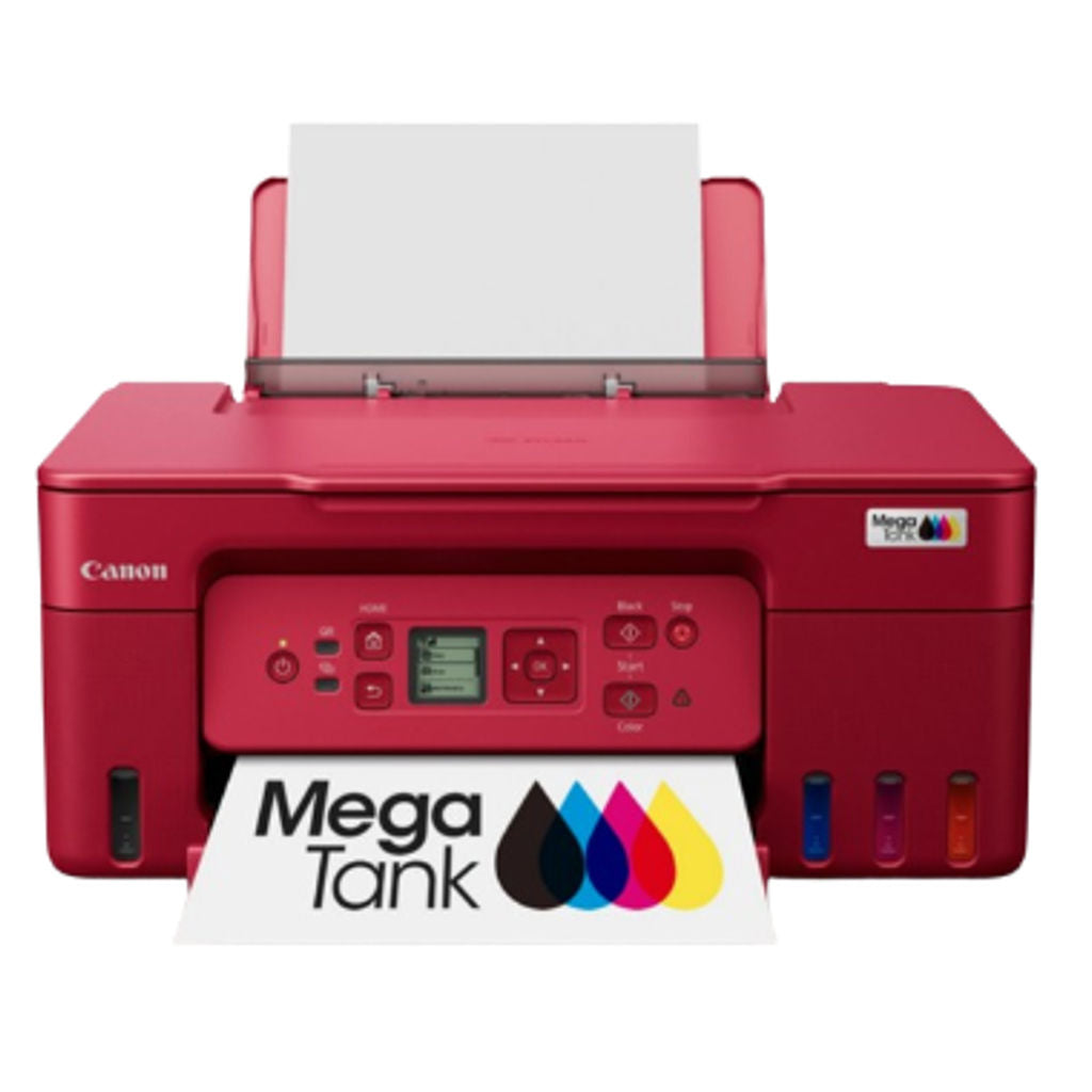 Canon Pixma Mega Tank Wireless Refillable Ink Tank Printer Red G3770 