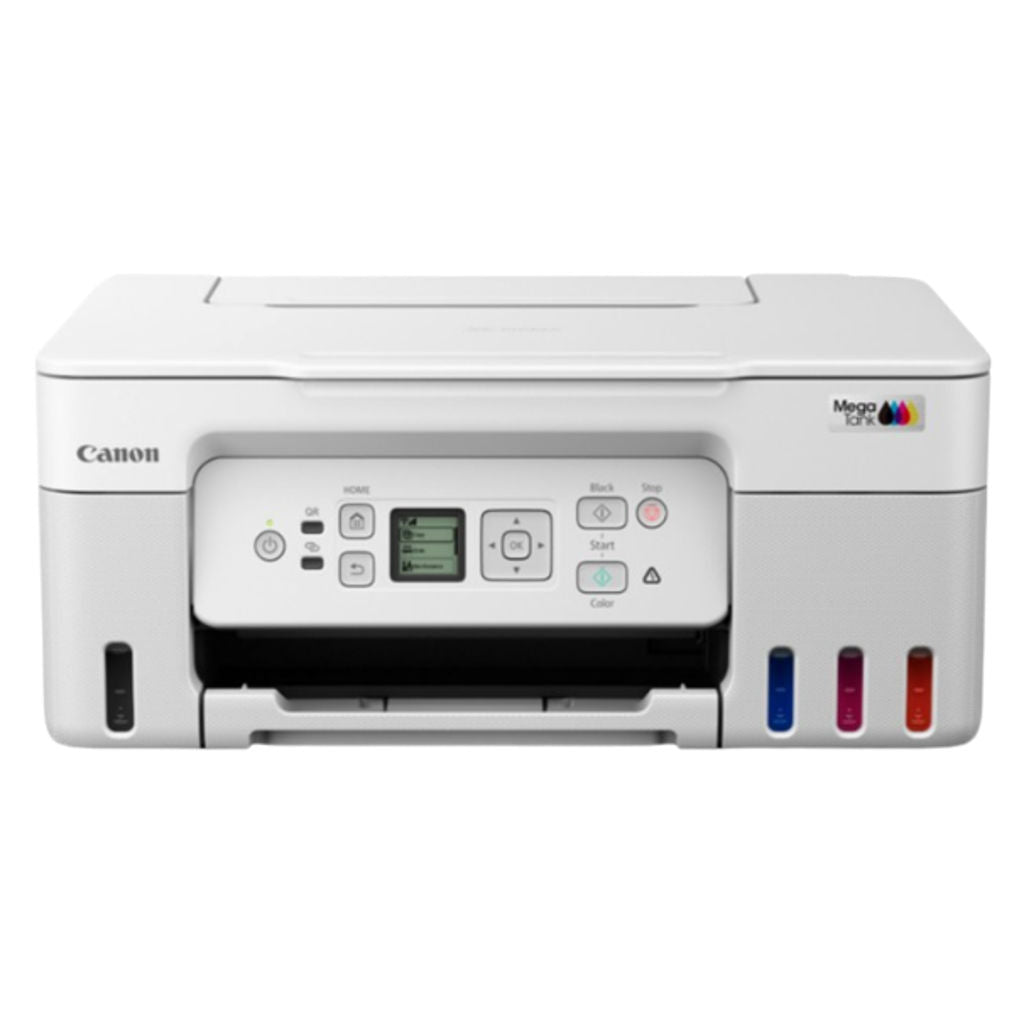 Canon Pixma Mega Tank Wireless Refillable Ink Tank Printer White G3770