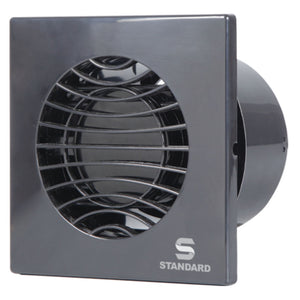 Standard Refresh Air Window Exhaust Fan 150 mm Black FSVVEDWBLK6 