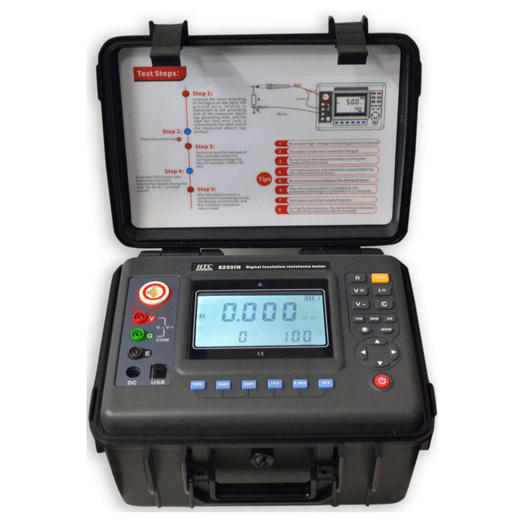 HTC Digital Insulation Tester 5KV 8250IN