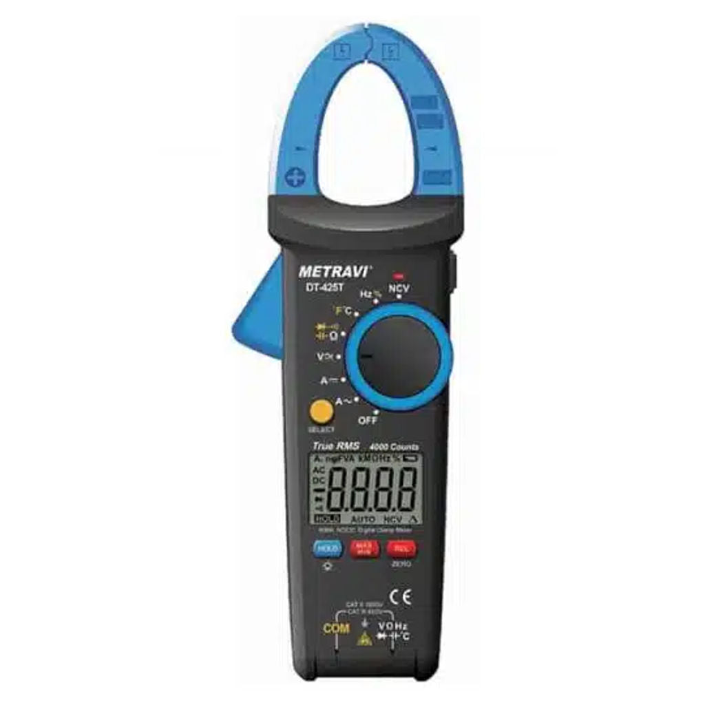 Metravi Digital TRMS AC/DC Clamp Meter DT-425T 