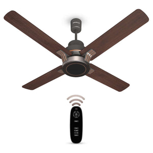 Havells Florette BLDC Ceiling Fan With Remote 1320 mm Smoke Brown Wood 