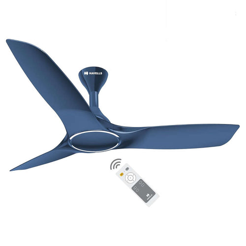 Havells Stealth Air BLDC Ceiling Fan With Remote 1200 mm Indigo Blue 