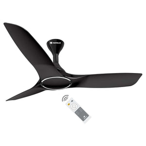 Havells Stealth Air BLDC Ceiling Fan With Remote 1200 mm Metallic Black 