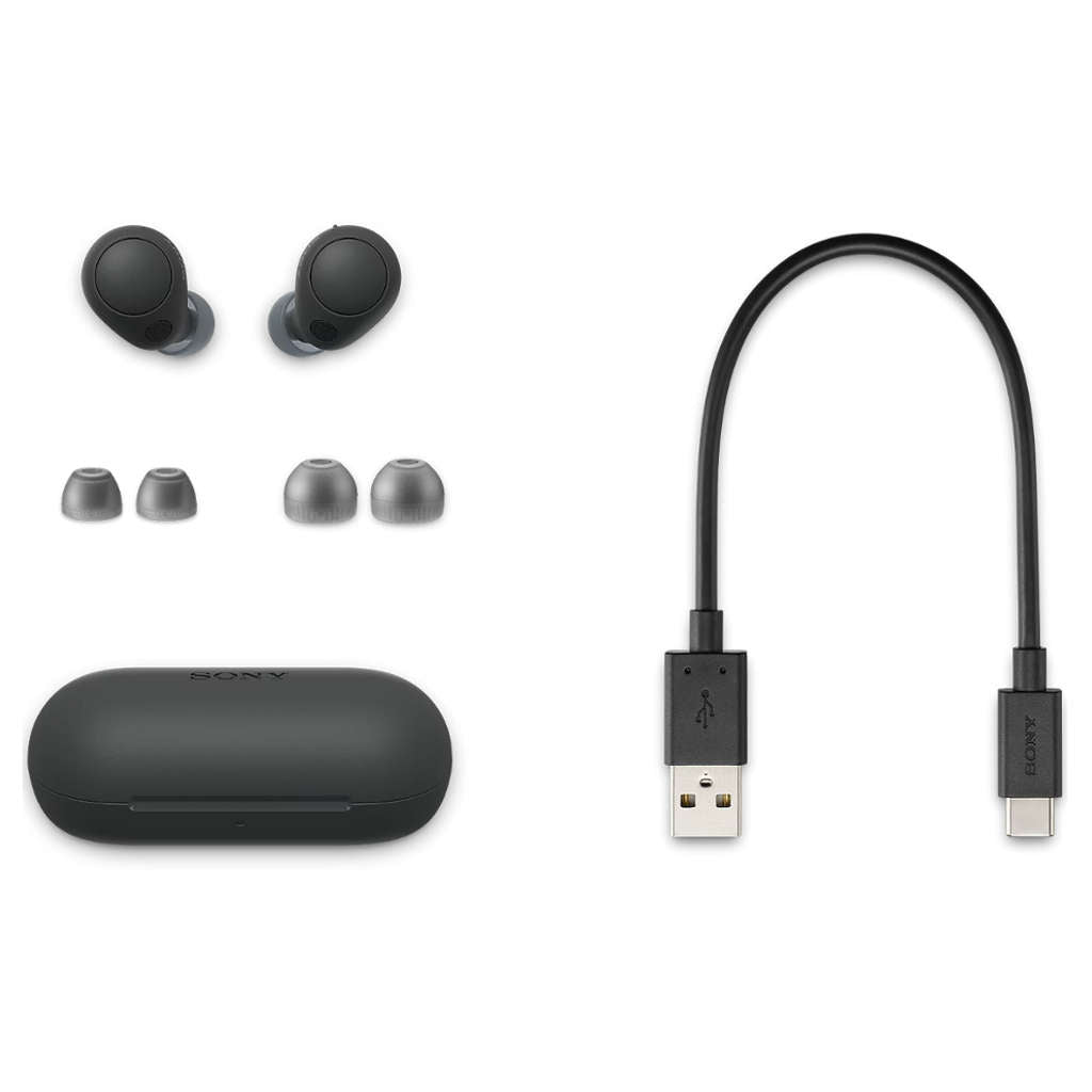 Sony Wireless Noise Cancellation Earbuds Black WF-C700N