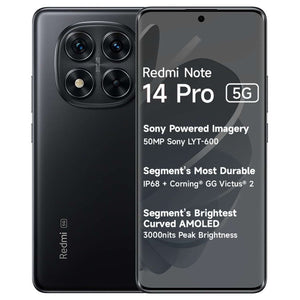 Redmi Note 14 Pro Smartphone 8GB RAM 128GB Storage Titan Black 