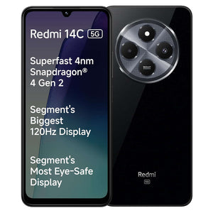 Redmi 14C 5G Smartphone 4GB RAM 128GB Storage Stargaze Black 