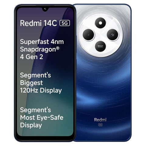 Redmi 14C 5G Smartphone 6GB RAM 128GB Storage Starlight Blue 