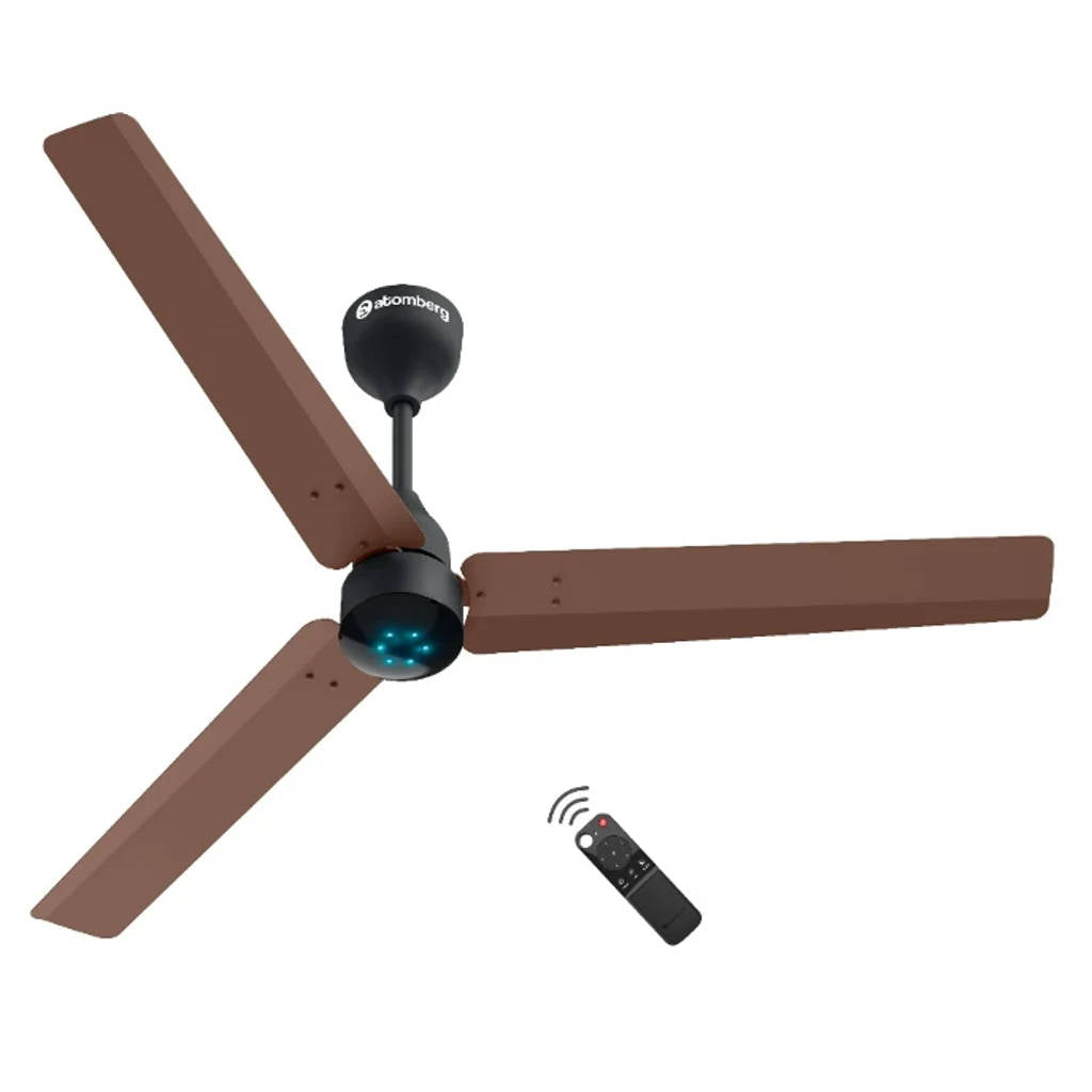 Atomberg Renesa Smart Ceiling Fan 1200 mm Matte Brown & Black 