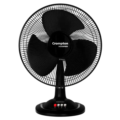 Crompton Hispeed Gale Plus Table Fan 400 mm Black 