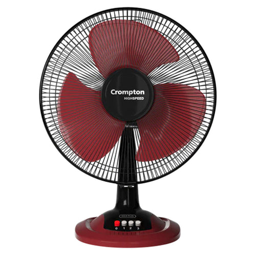 Crompton Hispeed Gale Plus Table Fan 400 mm Black Red 