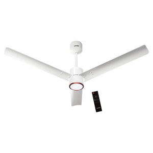 Luker Crown Glow BLDC Ceiling Fan With Remote Control 1200 mm White-White-Copper-3 In 1 