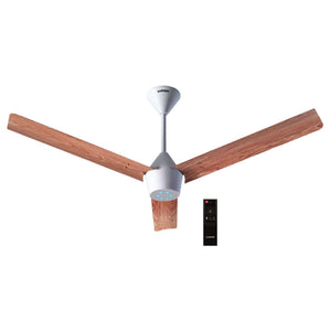 Luker Radial Wooden Range BLDC Ceiling Fan With Remote Control 1200 mm White Maple Black 