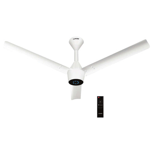 Luker Radial Plus BLDC Ceiling Fan With Remote Control 1200 mm White-White-Black 