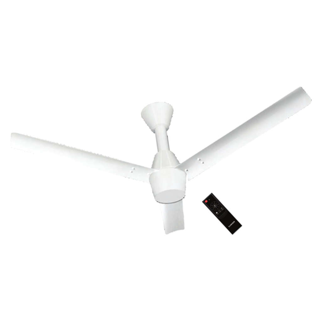 Luker Radial Glow BLDC Ceiling Fan With Remote Control 1200 mm White-White-3 In 1