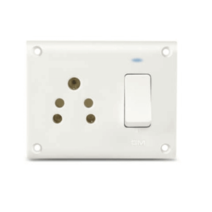 GM G-HOME VEDA 10A Switch & Socket Combined with Indicator – GM8042