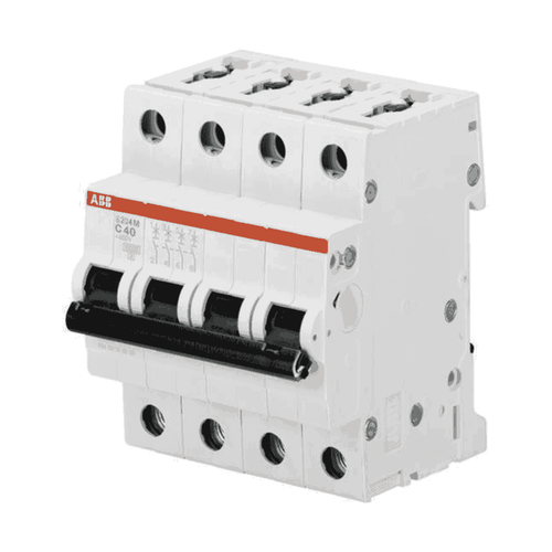 ABB D Curve Four Pole MCB 10 kA S200M series