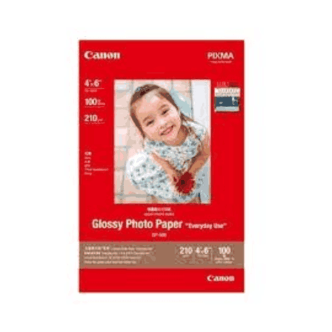 Canon Glossy photo paper Size-4x6 Inch 100 sheets GP-508 (Pack of 5)