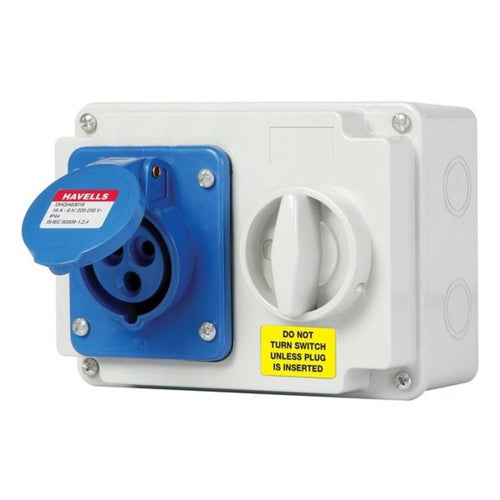 Havells 16A Industrial Interlocking Socket DHQIA63016 