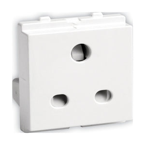 Schneider Opale 2/3 Pin Socket Outlet with Shutter 6A X2005WH 