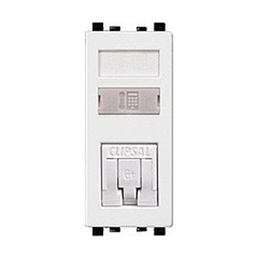 Schneider ZENcelo RJ45 Cat6 Data Outlet With shutter