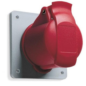 ABB IP44  Panel Mounted Socket - Unified Straight Flange Five Pole 