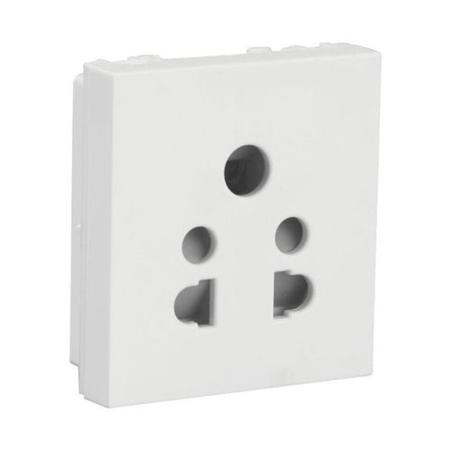 Havells REO 6A 5 Pin Socket with Shutter  AHBKPWW063 