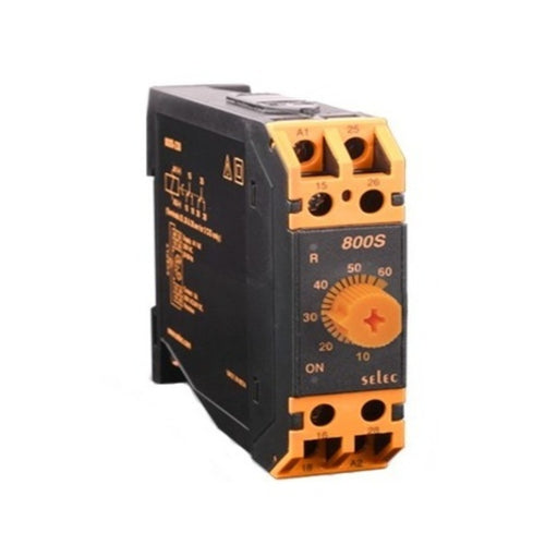 Selec Analog Timer 22.5mm Din Rail 800S 