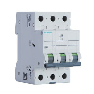 Siemens Betagard 5SL4 C Curve MCB Three Pole 0.5A-63A 