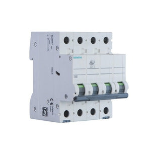 Siemens Betagard 5SL4 C Curve MCB Four Pole 0.5A-63A 