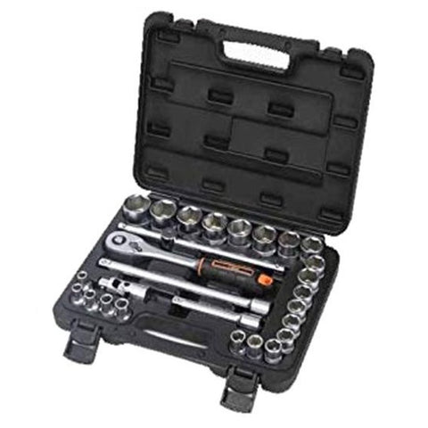 Groz 1/2 Inch Hex Drive Socket Set – 27 PCS KIT/SKT/H/1-2/27/UG 