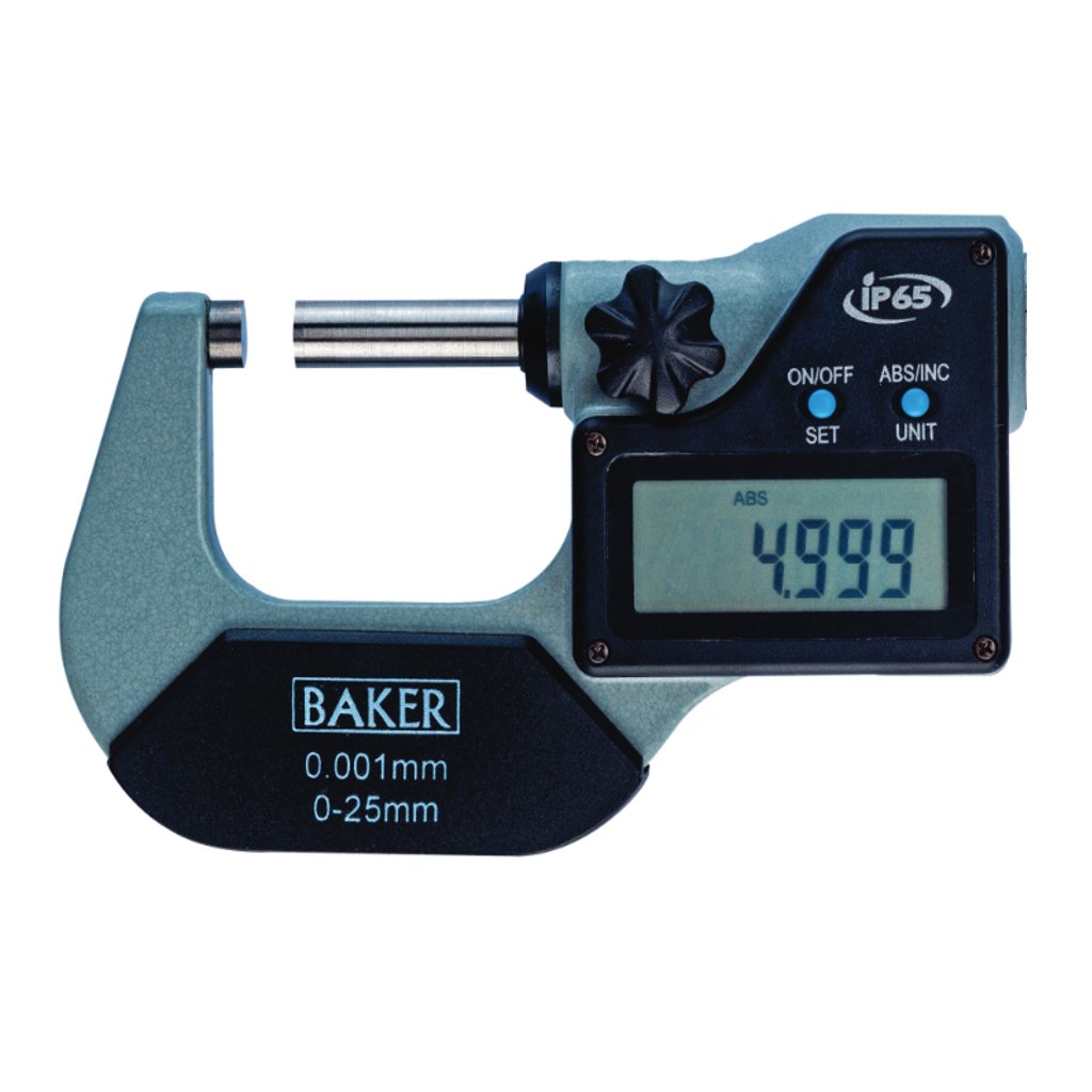 Baker Digital External Micrometer 0-25mm DMM25