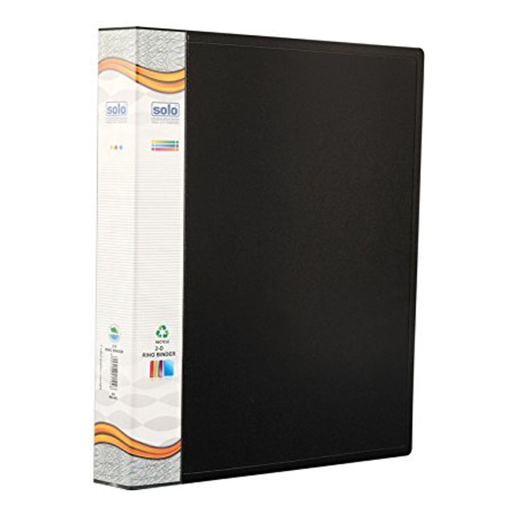 Solo Ring Binder-2-D-Ring Black A4 RB 402 