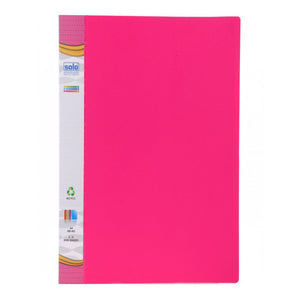 Solo Ring Binder-2-D-Ring Neon Pink A4 RB 402 