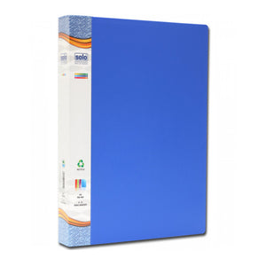 Solo Ring Binder-4-D-Ring Blue A4 RB 404 