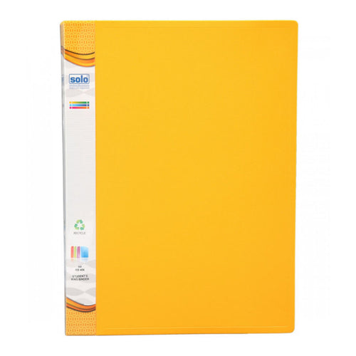 Solo Student’s Ring Binder 17mm Ring Tango Yellow A4 RB 406 