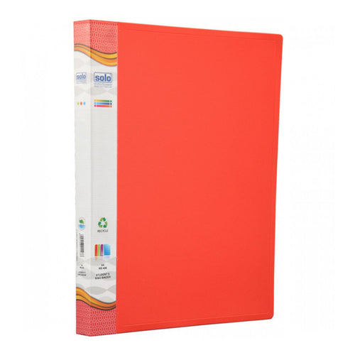 Solo Student’s Ring Binder 17mm Ring Red A4 RB 406 